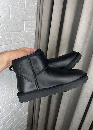 Распродажа угги на овчине кожаные угг мех ugg mini