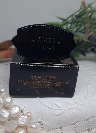 Tan giudicelli — l'ambre (eau de toilette) 85% vol). 5 ml. 3