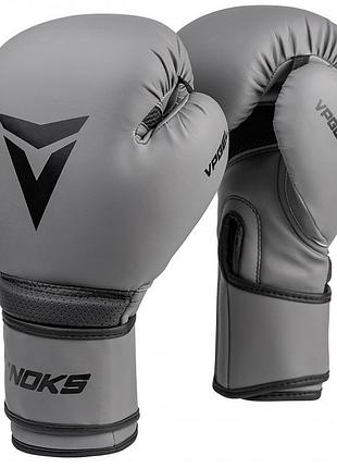 Боксерские перчатки v`noks ultima для бокса и тренировок с гелево-пенным наполнителем vpgel и фиксацией запястья 16 унций серый