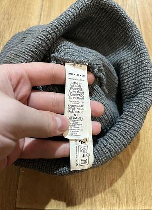 Шапка quiksilver сіра, one size 3