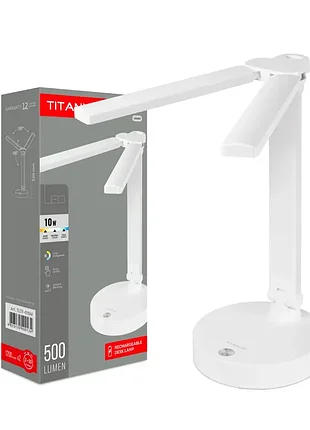 Led лампа настiльна з акумулятором titanum tltf-015w 10w 3000-6000k