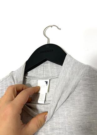 Лонгслив в рубчик h&m 2