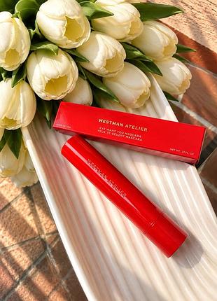 Туш для вій westman atelier eye want you mascara, об'ємна та подовжувальна, чорна, 8 мл