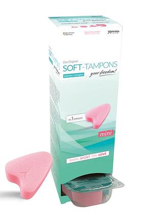 Гігієнічні тампони - soft-tampons mini, 10 шт. sexstyle