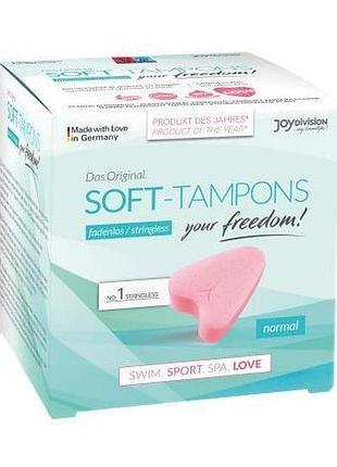 Гігієнічні тампони - soft-tampons normal, 3 шт. sexstyle