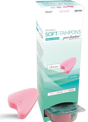 Гігієнічні тампони - soft-tampons normal, 10 шт. sexstyle
