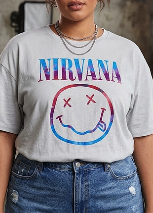 Жіноча футболка рок-мерч nirvana 3xl