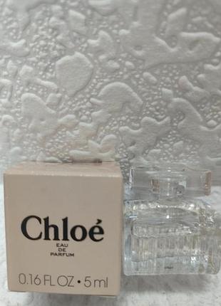 Парфумована вода chloe eau de parfum від бренду chloé у форматі мініатюри об'ємом 5 мл.