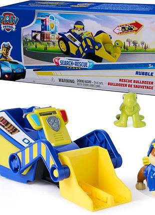 Игровой набор щенячий патруль крепыш с бульдозером spin master paw patrol search & rescue rubble bulldozer (6075462)
