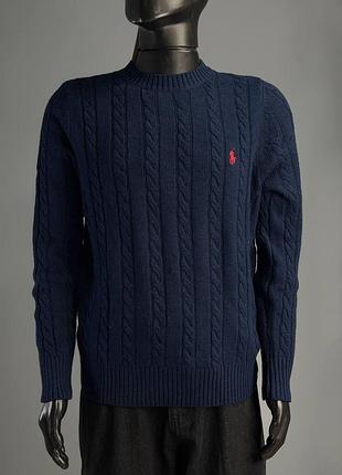 Светр polo ralph lauren чоловічий чорний, коричневий, синій m, l, xl