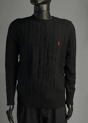 Чоловічий светр polo ralph lauren чорний, коричневий, синій m, l, xl