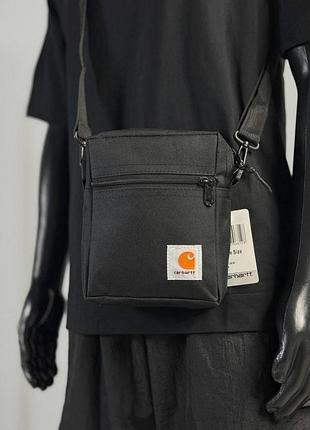 Carhartt чорна сумка месенджер 20*15 см
