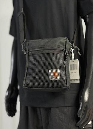 Сумка месенджер carhartt чорна (20*15 см)