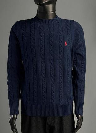 Мужской свитер polo ralph lauren в цветах черный, коричневый, синий m, l, xl