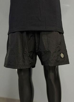 Stone island летние шорты черные m, l, xl