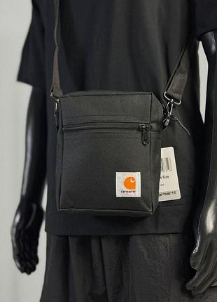 Сумка-мессенджер carhartt черная 20*15 см