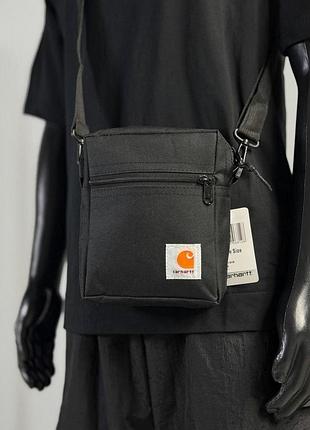 Carhartt мессенджер черный 20*15 см 2