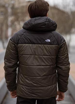 Демисезонная куртка the north face черно-хаки s-5xl