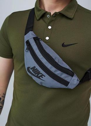 Серая бананка nike на пояс