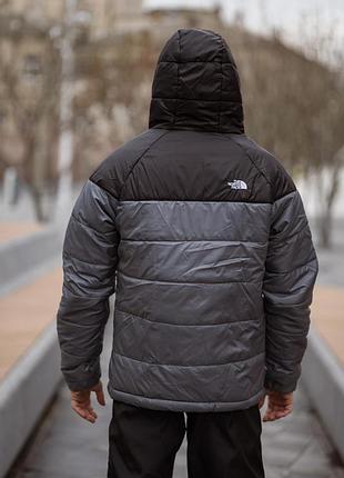 Черно-серая демисезонная куртка the north face s-5xl