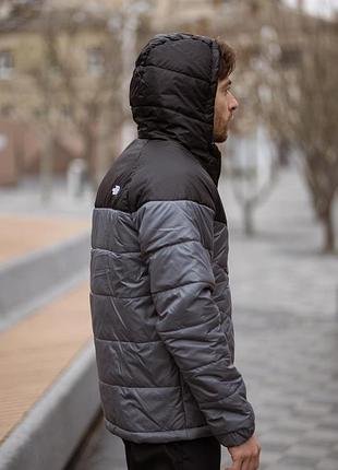 The north face куртка мужская черно-серая s-5xl демисезон