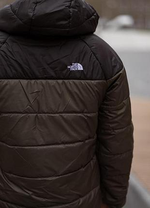 The north face куртка демисезонная черно-хаки s-5xl