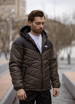 Куртка мужская демисезонная the north face черно-хаки s-5xl