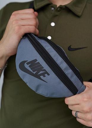 Бананка nike серая через плечо