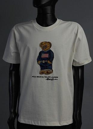 Білого та чорного кольору футболка s m l polo ralph lauren