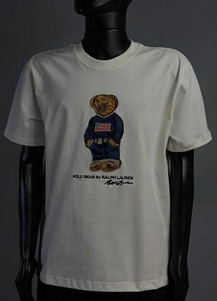 Polo ralph lauren s m l футболка біла та чорна