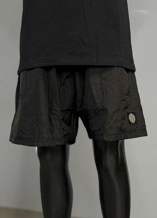 Шорты на лето stone island черные m, l, xl