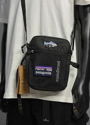 Серая сумка patagonia мессенджер 20х15