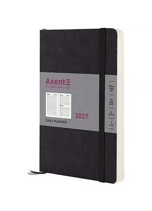 Щоденник axent 2027 partner soft skin 145х210 чорний (8810-27-01-a)