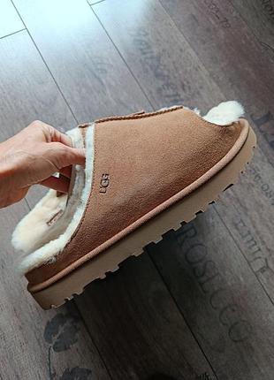 Тёплые меховые тапочки щлеранцы ugg угги оригинал 4