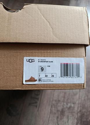 Тёплые меховые тапочки щлеранцы ugg угги оригинал 7