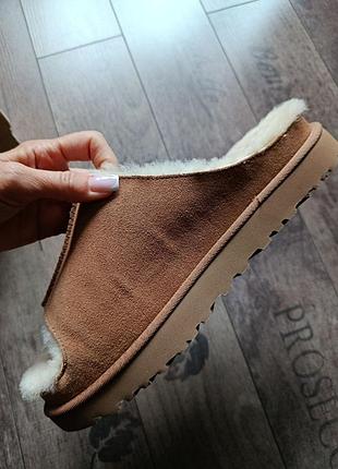 Тёплые меховые тапочки щлеранцы ugg угги оригинал 8