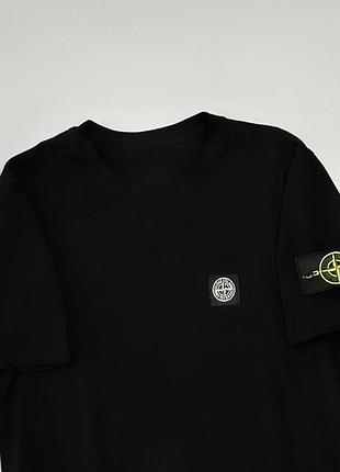 Stone island чорна футболка s-xxl