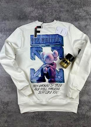 Новий білий світшот off-white на розміри s і m