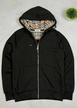 Демисезонная зепка на молнии burberry черная s, m, xl