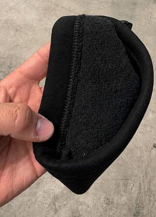 Штани на флісі демісезон чорні burberry s-2xl