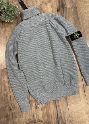 Сірий гольф stone island s-xxl