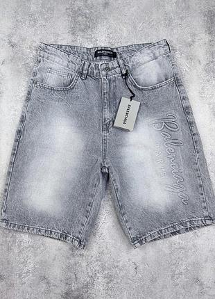 Мужские синие джинсовые шорты balenciaga, размеры 30-38 новые летние