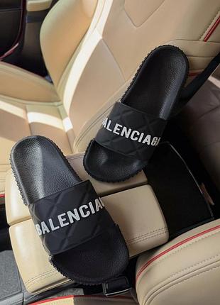 Balenciaga черные шлепанцы мужские, 40 размер