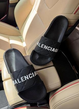 Шлепанцы balenciaga мужские черные, 40 размер