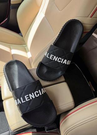 Мужские шлепанцы balenciaga в 40 размере, черные