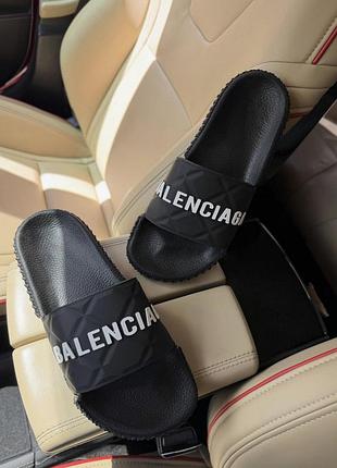 Черные мужские шлепанцы balenciaga на 40 размер