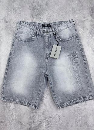 Синие шорты джинсовые balenciaga мужские новые, летние размеры 30, 31, 32, 36, 38