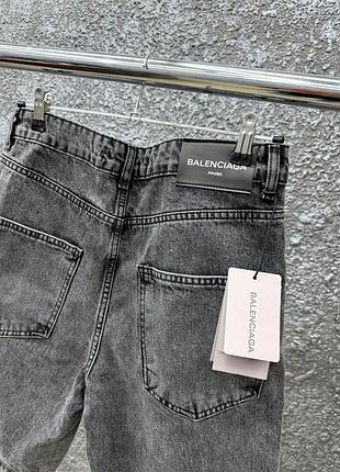 Джинсовые шорты balenciaga (серые), размеры 30-38