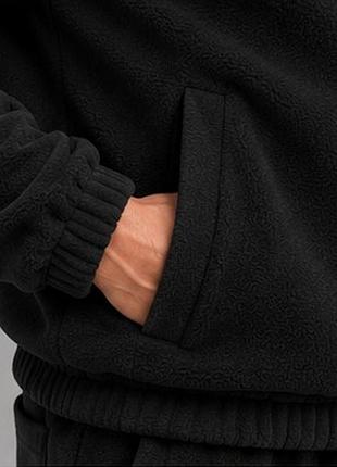 Чорний зимовий костюм спортивний the north face на флісі s-xxl