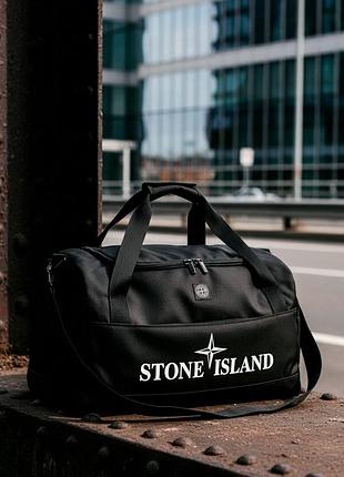 Чорна наручна сумка stone island 2